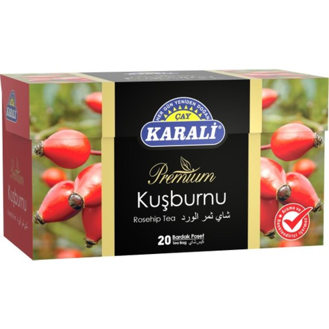Karali Bardak Poşet Bitki Çayı Kuşburnu 20'li