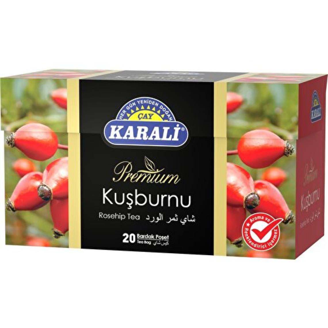 Karali Bardak Poşet Bitki Çayı Kuşburnu 20'li