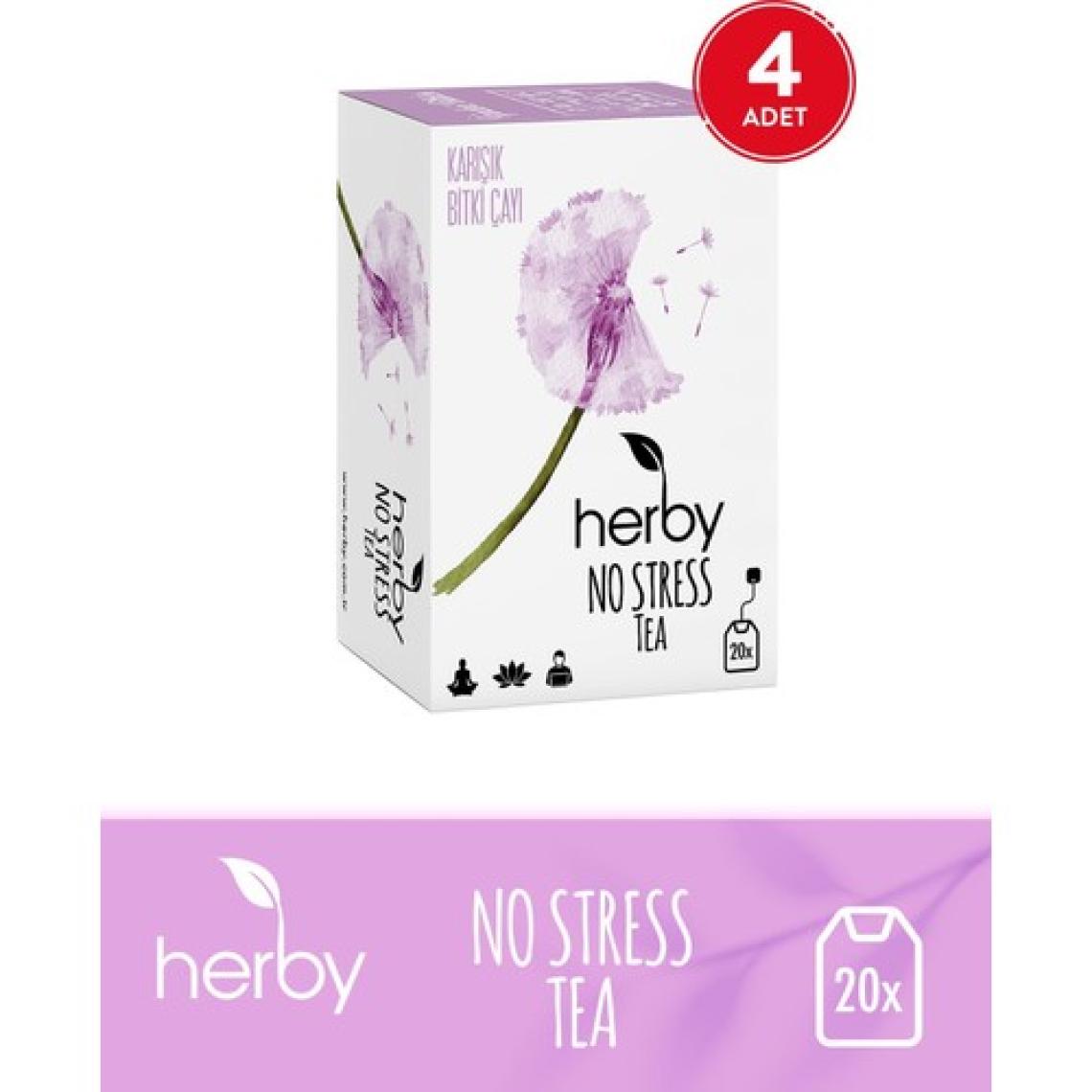 Herby No Stress Tea Pasifloralı Bitki Çayı 4'lü Paket