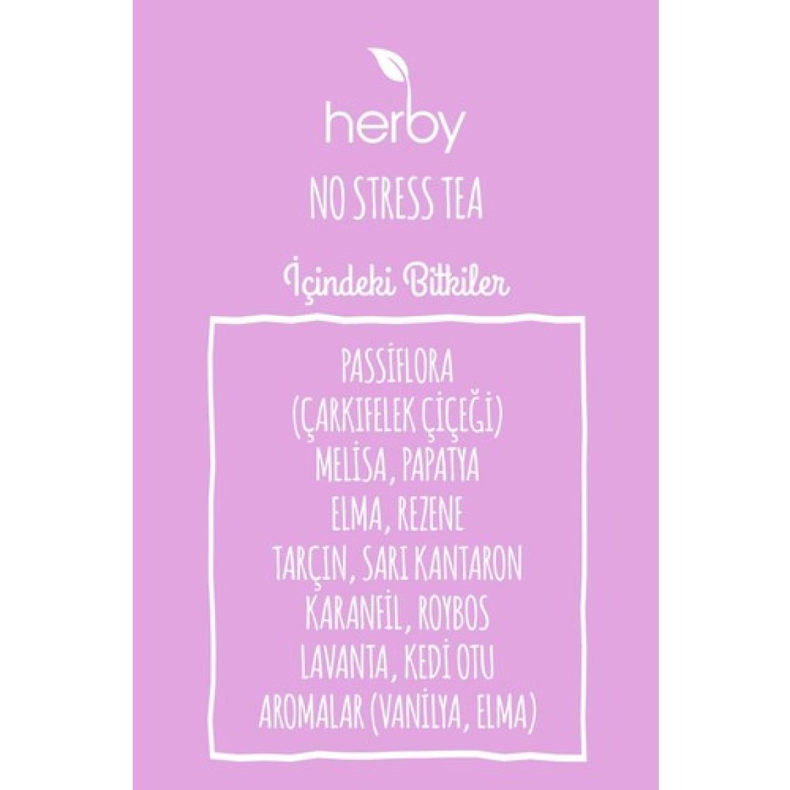 Herby No Stress Tea Pasifloralı Bitki Çayı 4'lü Paket