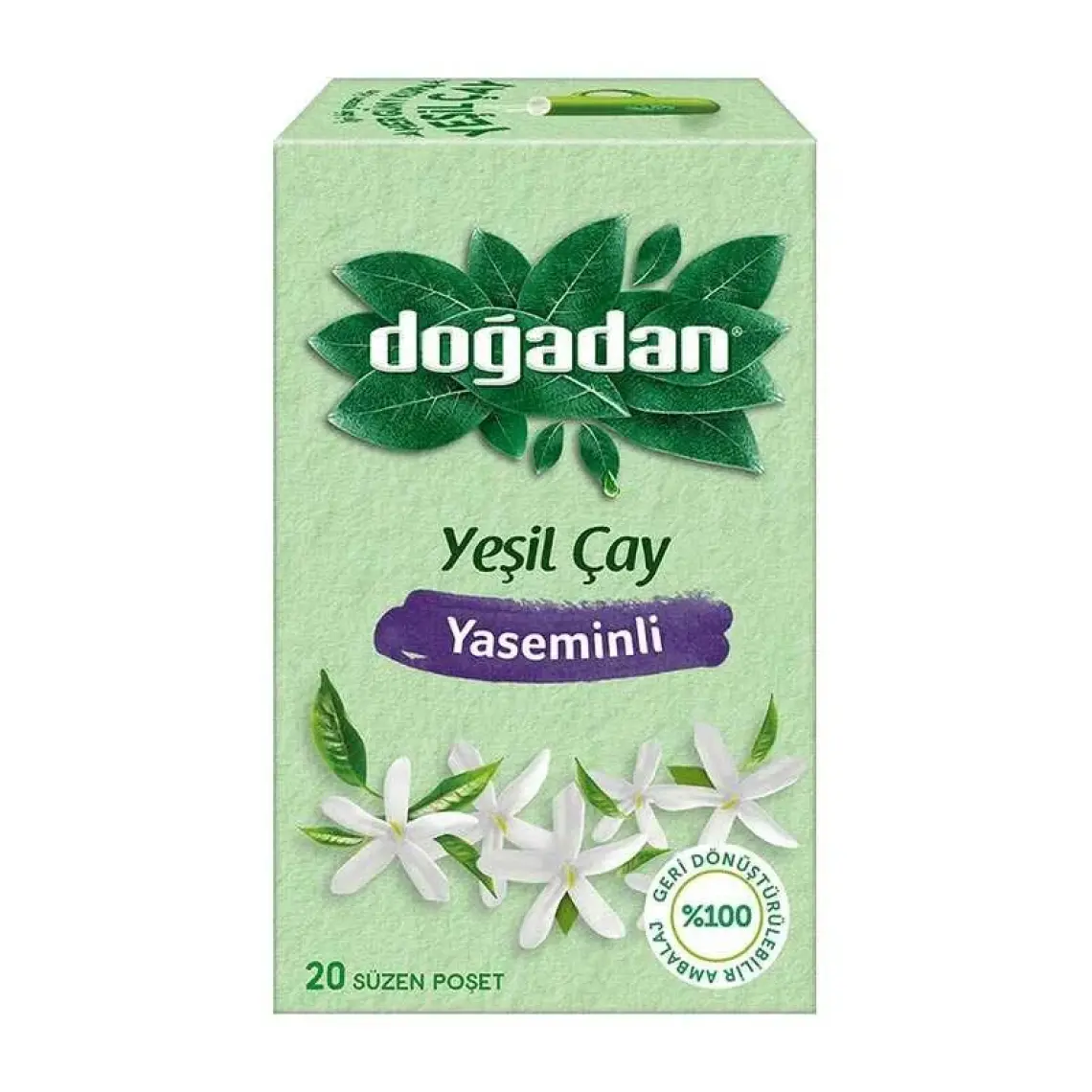 Doğadan Yeşil Çay Yaseminli 20'li Poşet