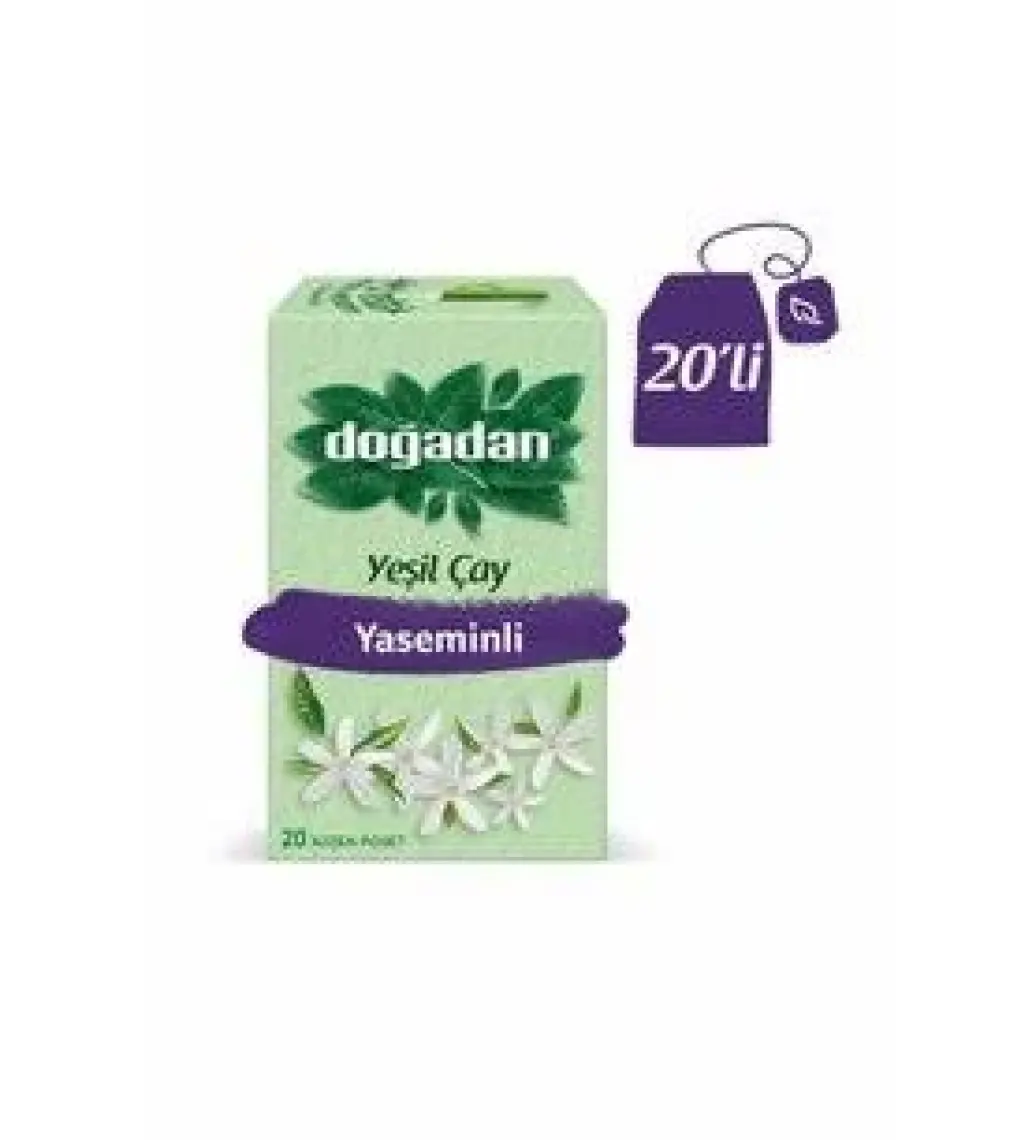 Doğadan Yeşil Çay Yaseminli 20'li Poşet
