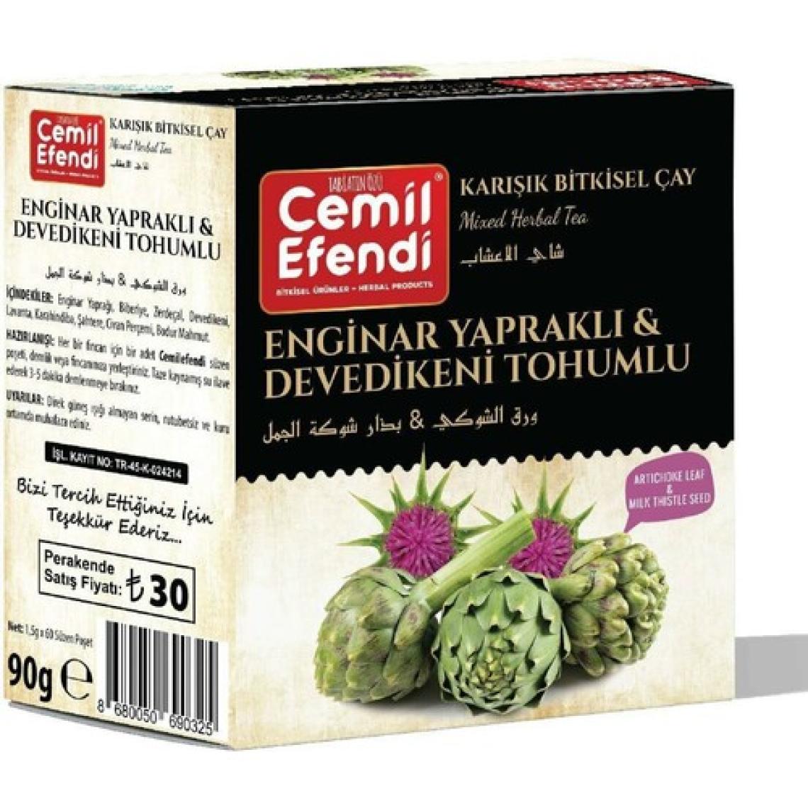 Cemil Efendi Enginar - Deve Dikeni Çayı Sallama Çay 60 Lı
