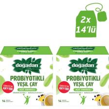 Doğadan Probiyotikli Yeşil Çay Açai Ananas 2 x 14'lü