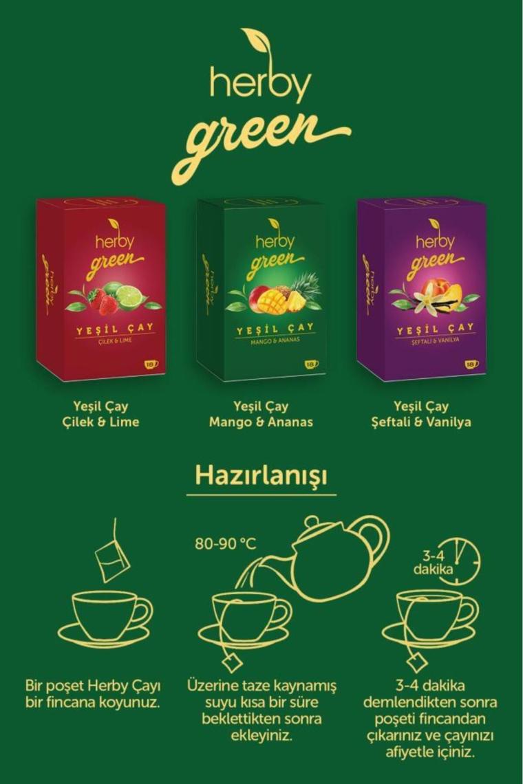 Yeşil Çay Mango Ve Ananaslı