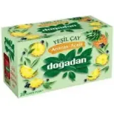 Doğadan Yeşil Çay Ananas – Açaili 20’li Bardak Poşet x 3