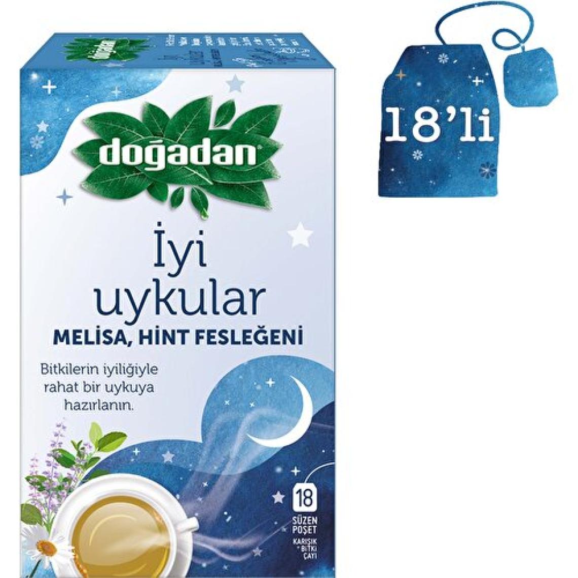 Doğadan Iyi Uykular Çayı Melisa ve Hint Fesleğeni 18'li Paket