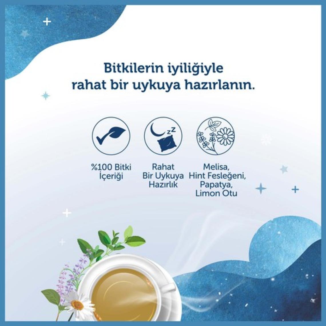 Doğadan Iyi Uykular Çayı Melisa ve Hint Fesleğeni 18'li Paket