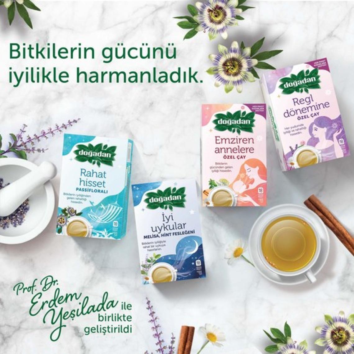 Doğadan Iyi Uykular Çayı Melisa ve Hint Fesleğeni 18'li Paket