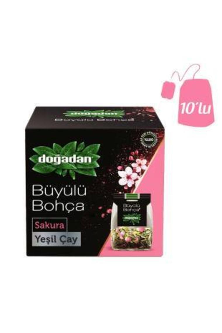 Doğadan Büyülü Bohça Sakura Yeşil Çay 10'lu