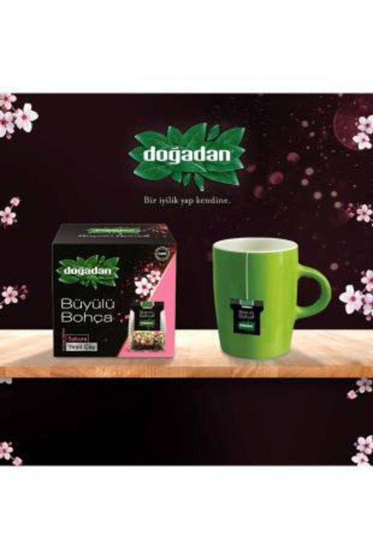 Doğadan Büyülü Bohça Sakura Yeşil Çay 10'lu