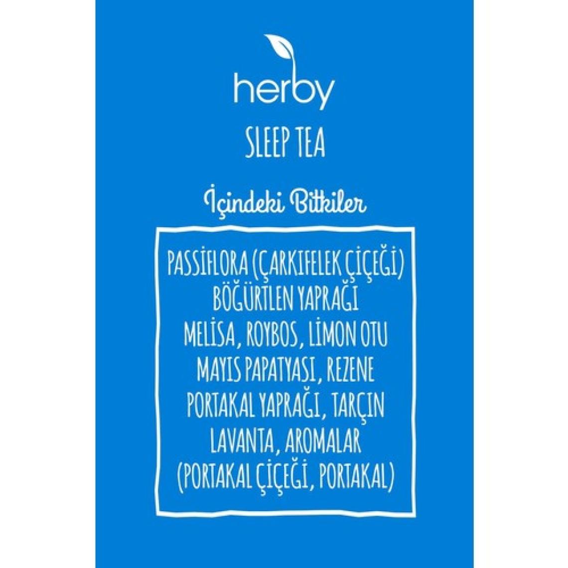 Herby Sleep Tea Uyku Öncesi Pasifloralı Bitki Çayı 2'li Paket