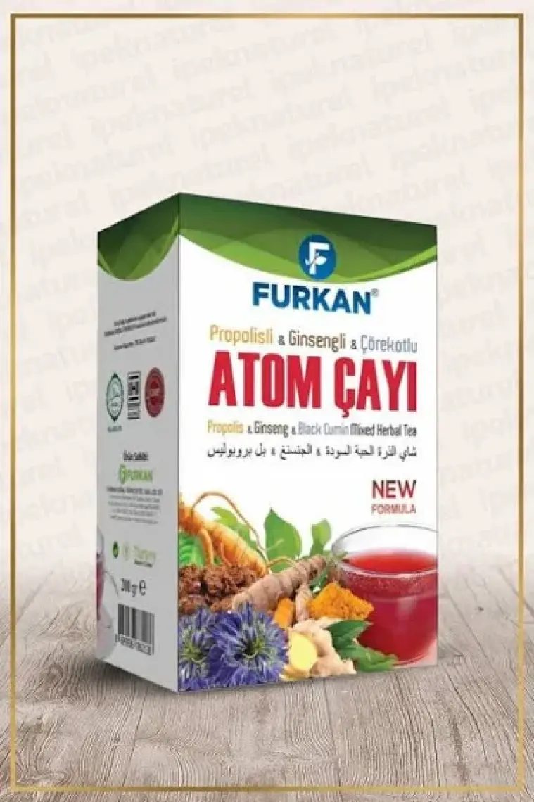 Furkan Atom Çayı (Propolisli&Ginsengli&Çörekotlu) 200Gr