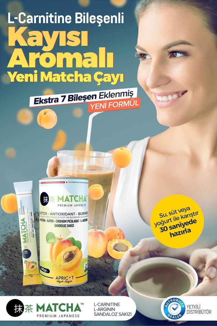 Kayısı Aromalı, Matcha Form Çayı 20 X 8gr (1 Box)