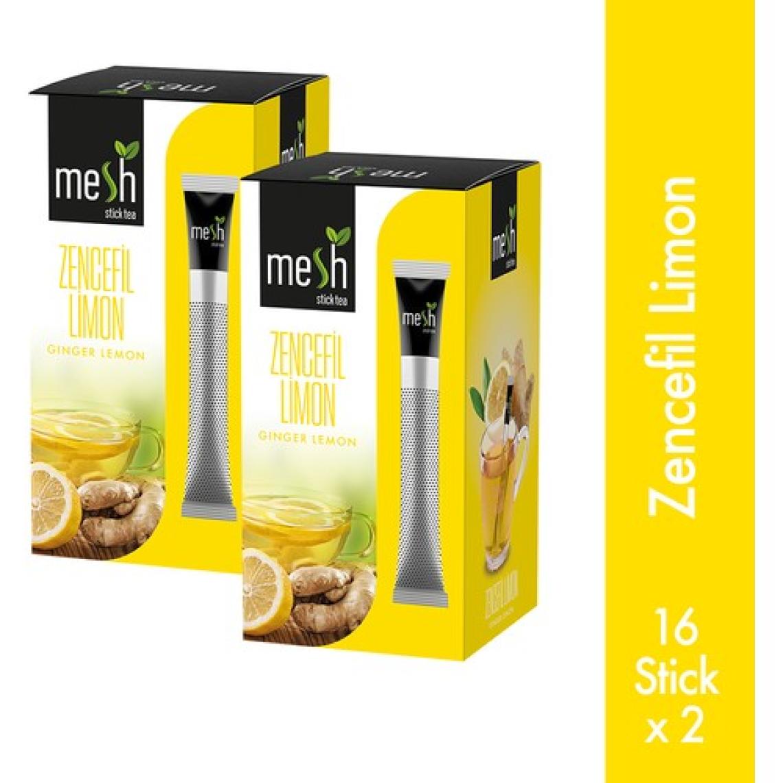 Mesh Stick Zencefil Limon Bitki Çayı 2 Paket Bir Arada