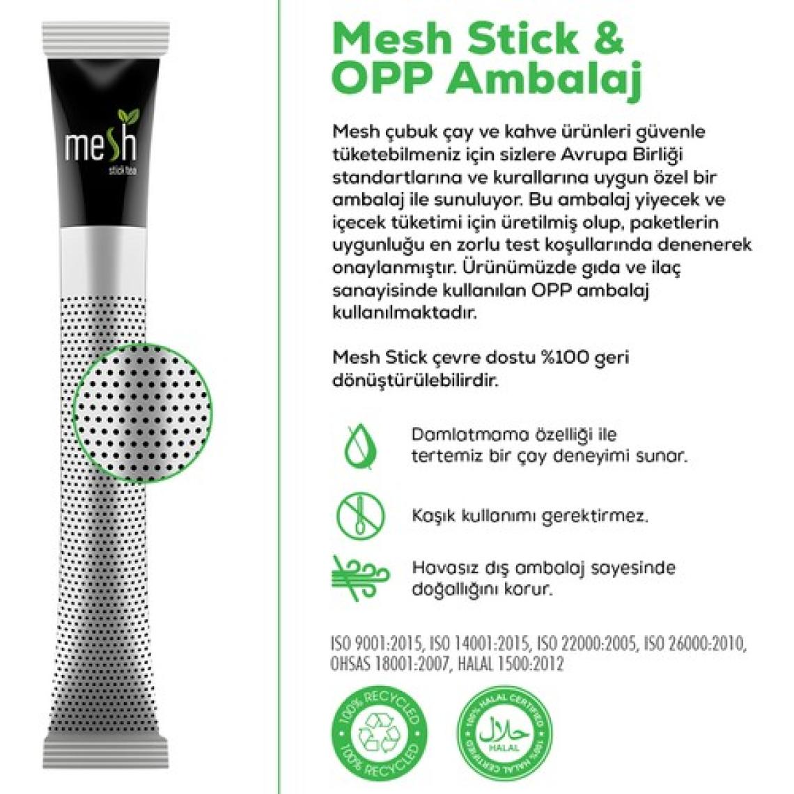 Mesh Stick Zencefil Limon Bitki Çayı 2 Paket Bir Arada