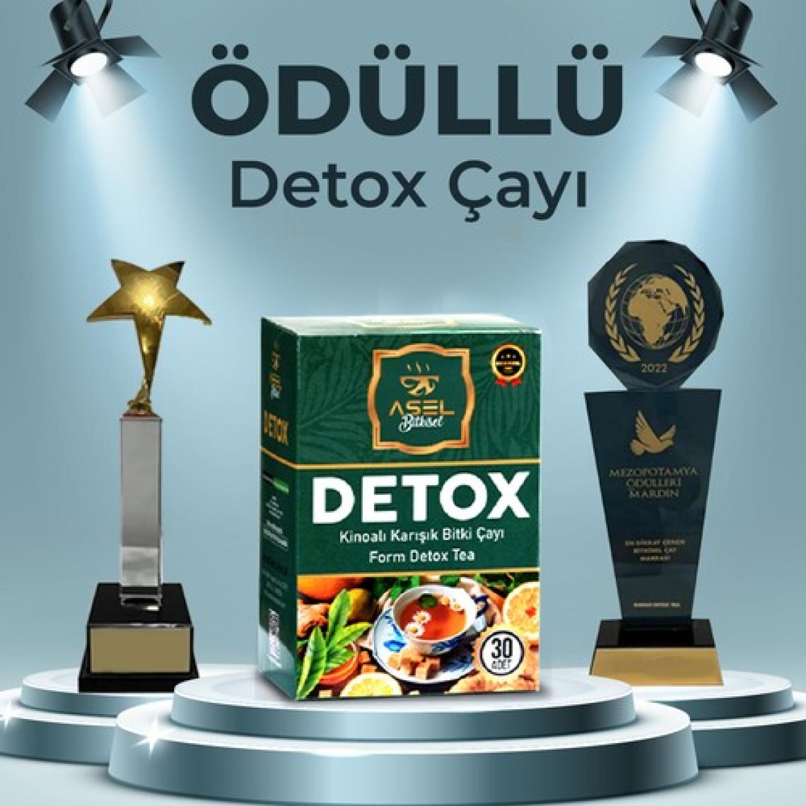 Asel Kinoalı Detox Bitki Çayı Özel Karışı mlı Diyete  Karışım ( 30 Adet )