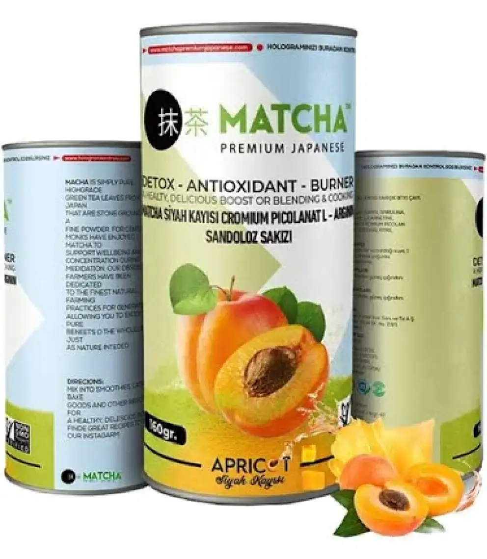 Matcha Premium Japanese Kayısı Aromalı Matcha Form Çayı 20 x 8 gr