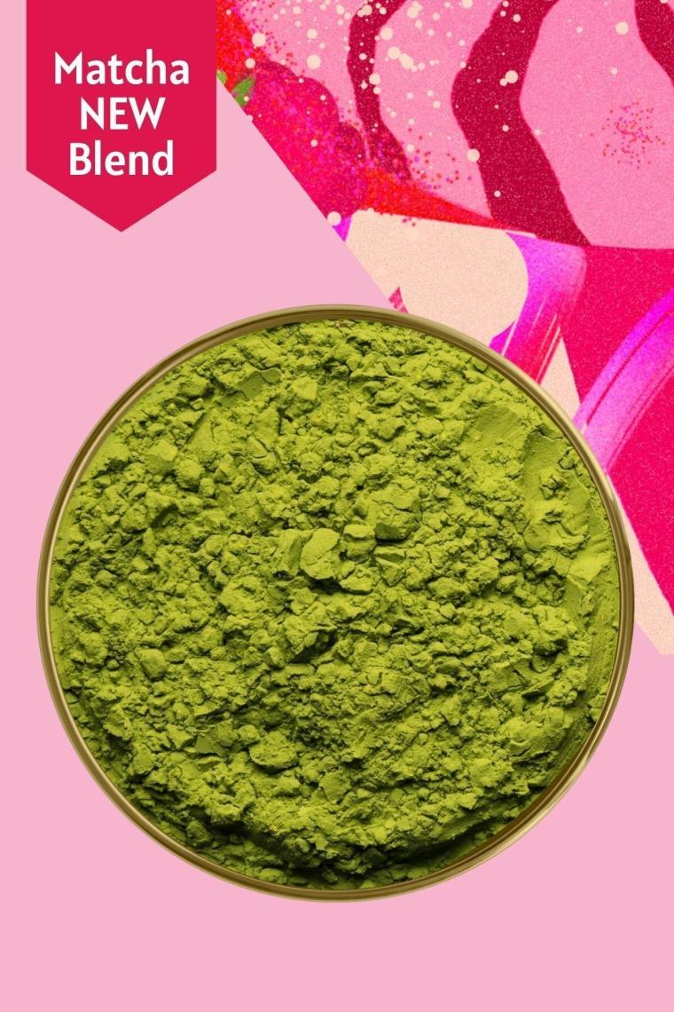 Mim And More Raspberry & Strawberry Matcha, Ahududu ve Çilek Aromalı Matcha 25 gr