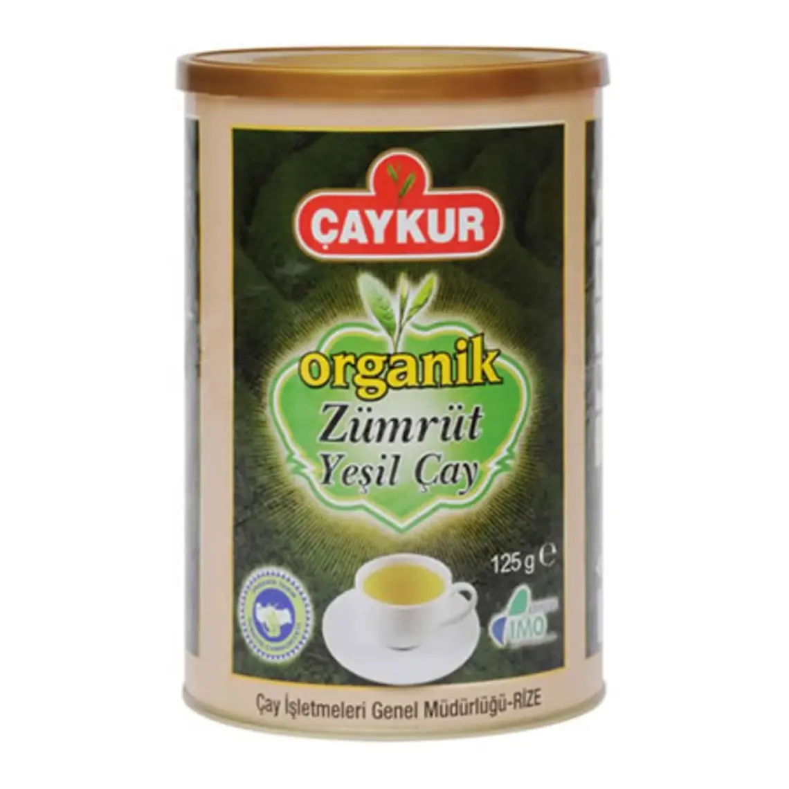 Çaykur Organik Zümrüt Yeşil Çay 125 g - Doğal, Katkı Maddesi İçermeyen, Antioksidan Özellikli ve Ferahlatıcı Lezzet