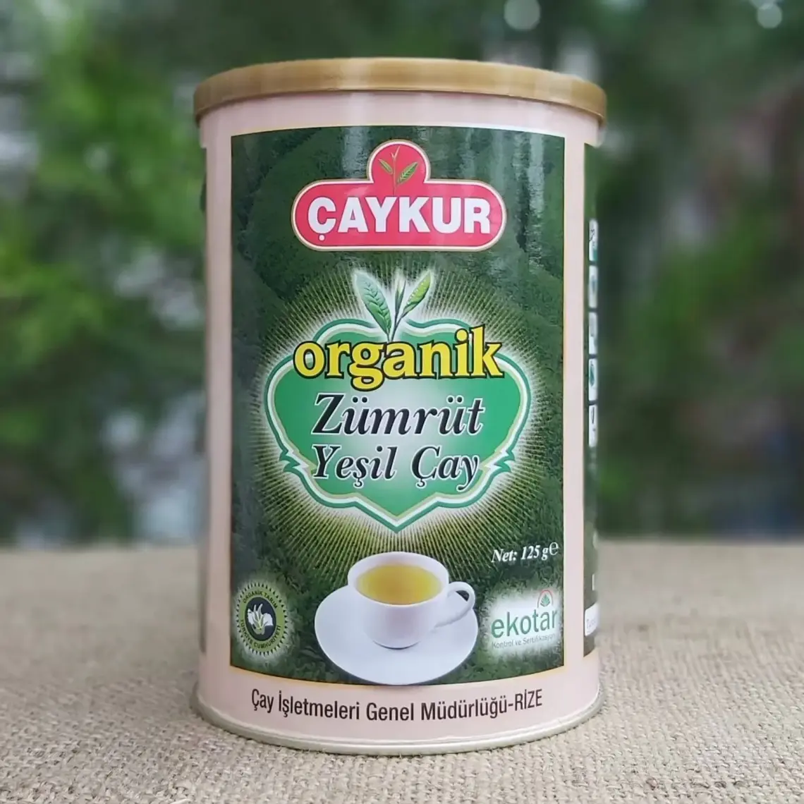 Çaykur Organik Zümrüt Yeşil Çay 125 g - Doğal, Katkı Maddesi İçermeyen, Antioksidan Özellikli ve Ferahlatıcı Lezzet