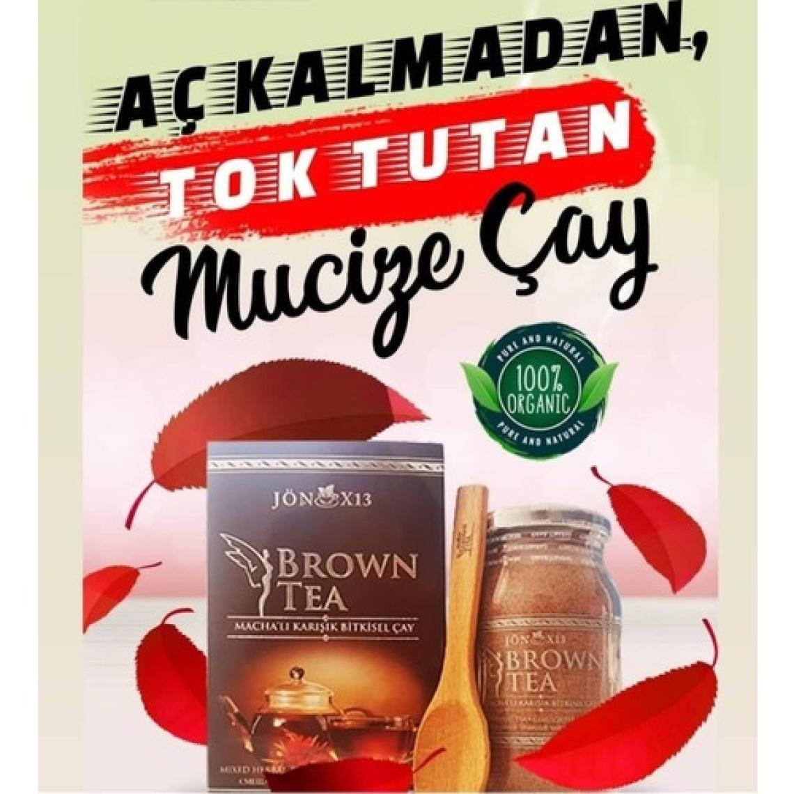 Brown Tea Macha'lı Karışık Bitkisel Çay