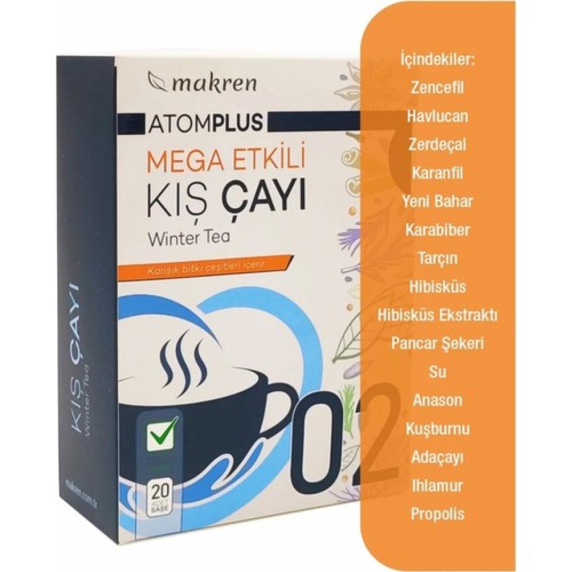 Makren AtomPlus Mega Etkili Kış Çayı - 20li Şase