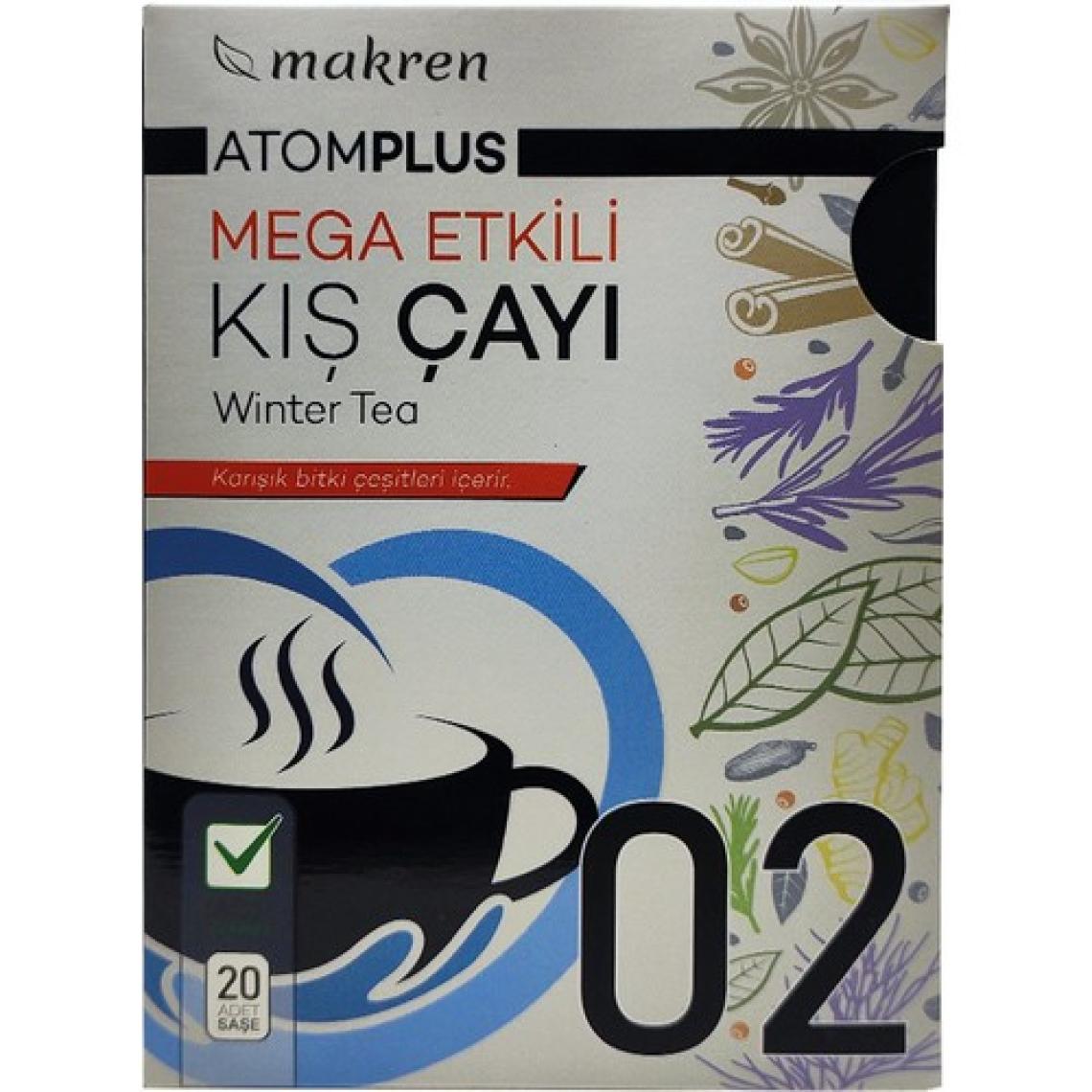 Makren AtomPlus Mega Etkili Kış Çayı - 20li Şase