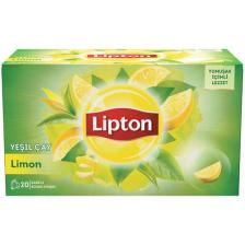 Lipton Bardak Poşet Bitki Çayı Limonlu Yeşil Çay 20'Li