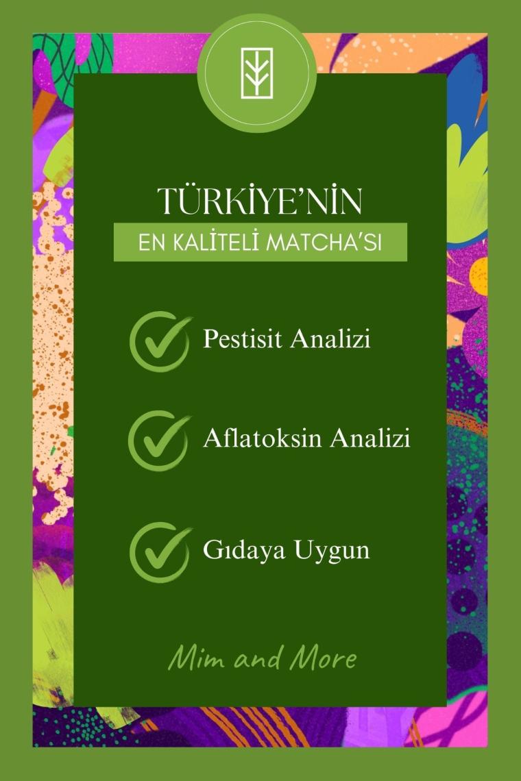 Mim And More Raspberry & Strawberry Matcha, Ahududu ve Çilek Aromalı Matcha 25 gr