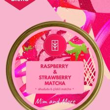 Mim And More Raspberry & Strawberry Matcha, Ahududu ve Çilek Aromalı Matcha 25 gr