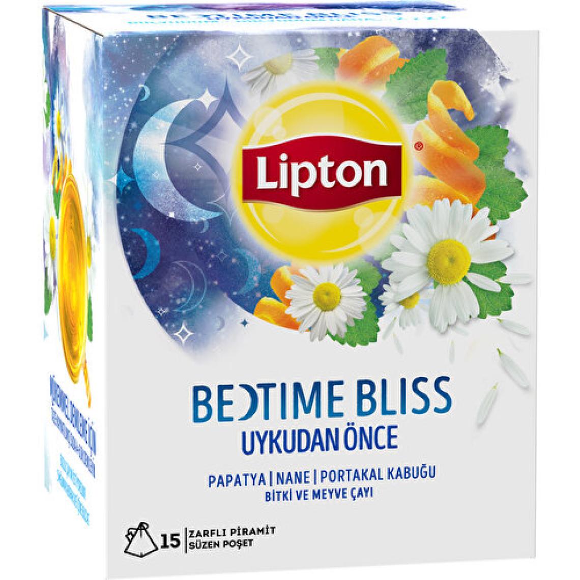 Lipton Bedtime Bliss - Uykudan Önce 22.5 gr Bardak Poşet Bitki Ve Meyve Çayı