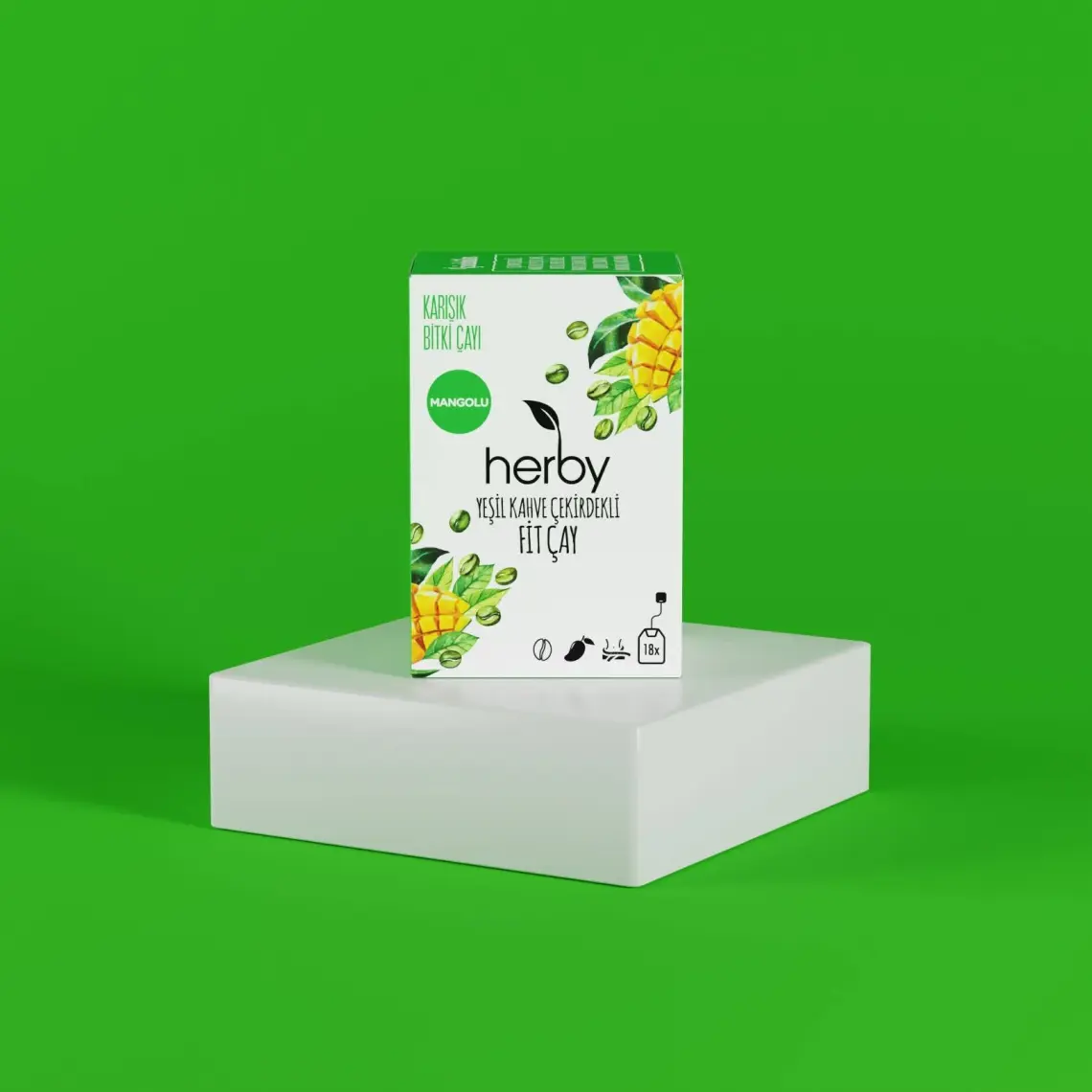 Herby  Yeşil Kahve Çekirdekli Fit Çay