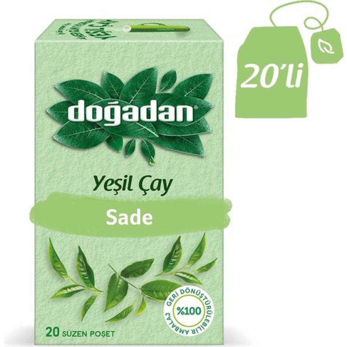 Doğadan Yeşil Çay Sade 20'li