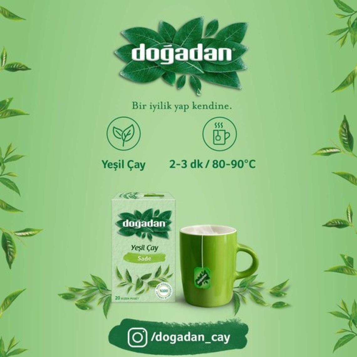 Doğadan Yeşil Çay Sade 20'li
