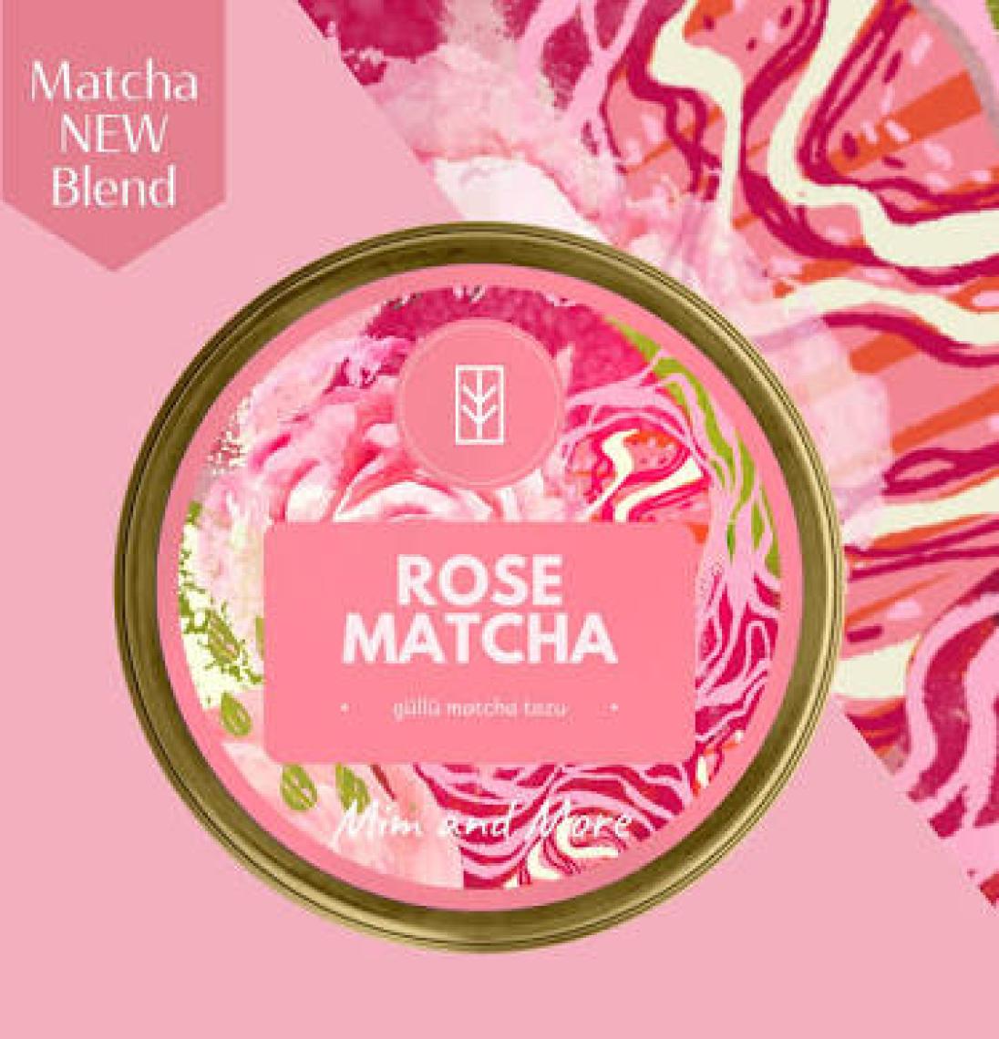 Mim And More Rose Matcha Gül Aromalı Matcha 25 gr