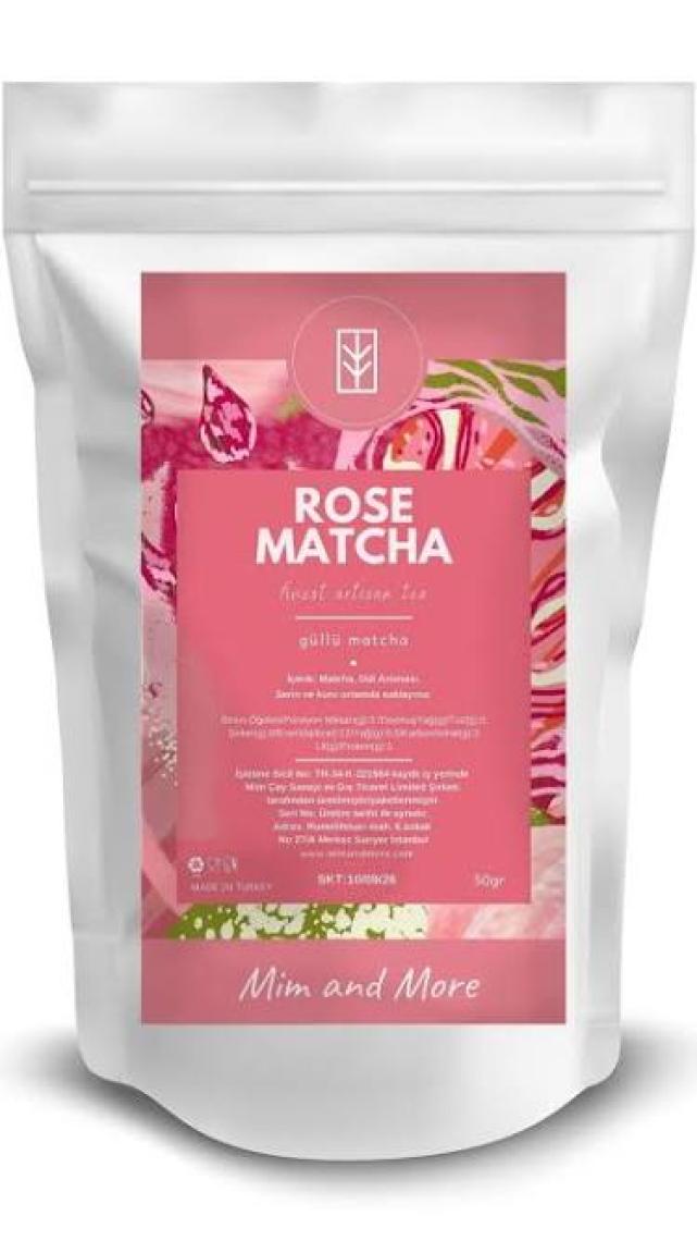 Mim And More Rose Matcha Gül Aromalı Matcha 25 gr