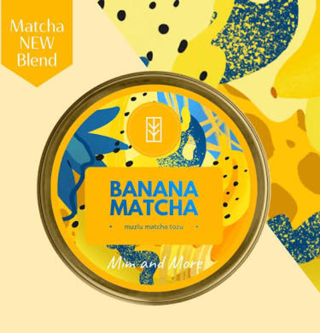 Mim and More Banana Matcha - Muz Aromalı Matcha, 25 Gr