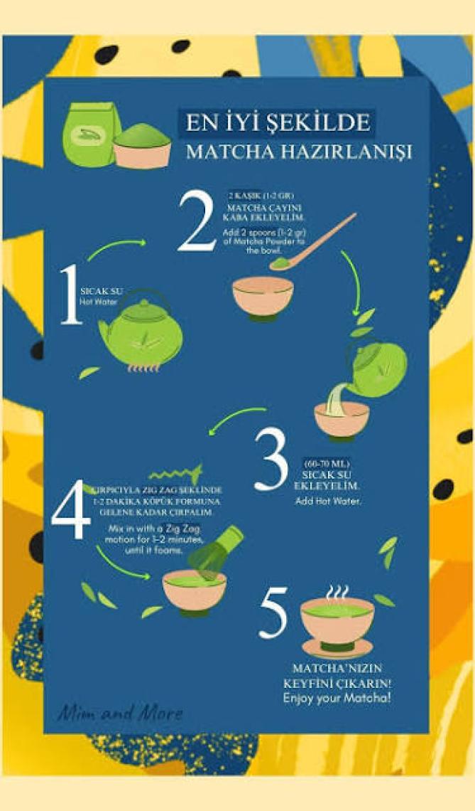 Mim and More Banana Matcha - Muz Aromalı Matcha, 25 Gr