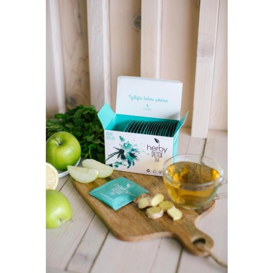 Herby Detox Tea Diyete Destek Detoks Bitki Çayı 4'lü Paket