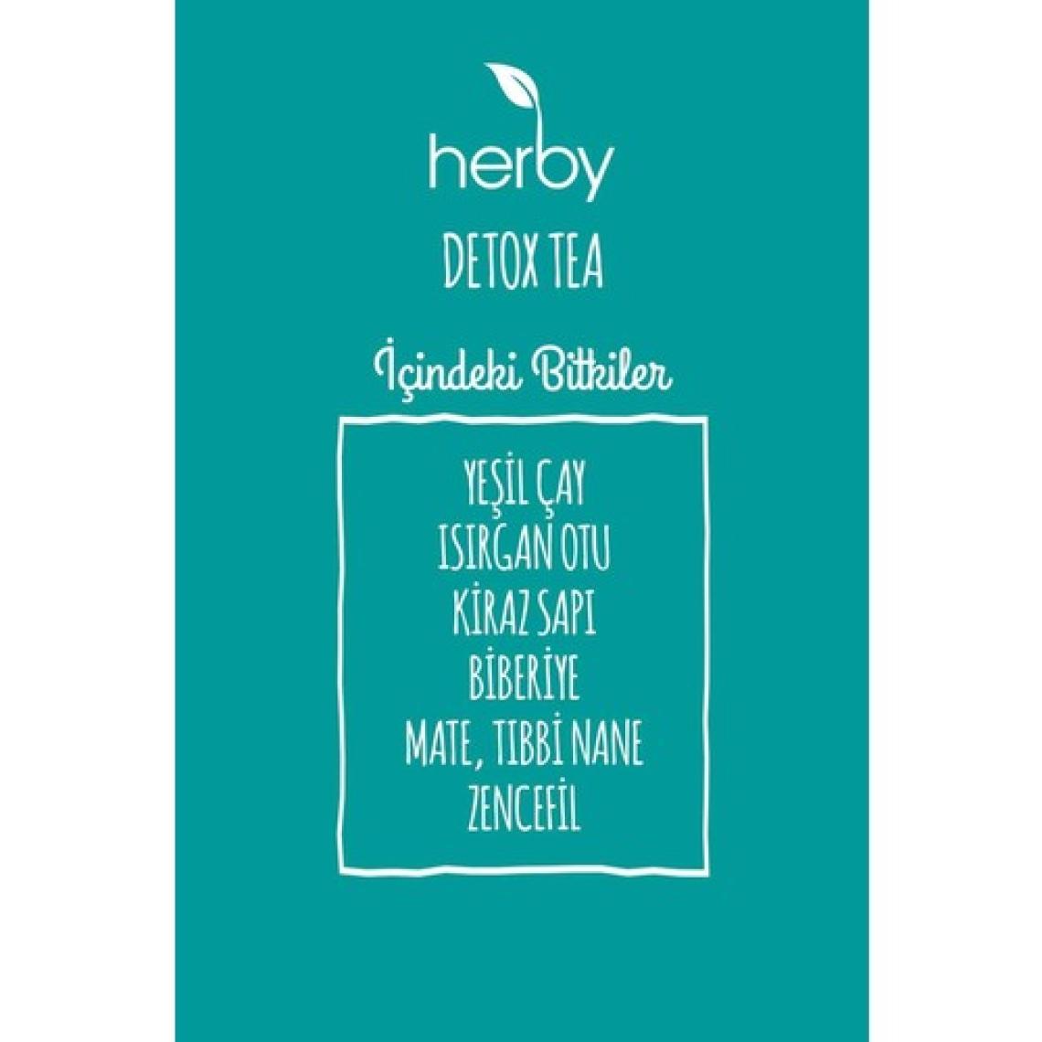 Herby Detox Tea Diyete Destek Detoks Bitki Çayı 4'lü Paket