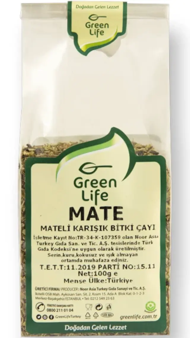 Green Life Mate Çayı - 100 gr - Poşet