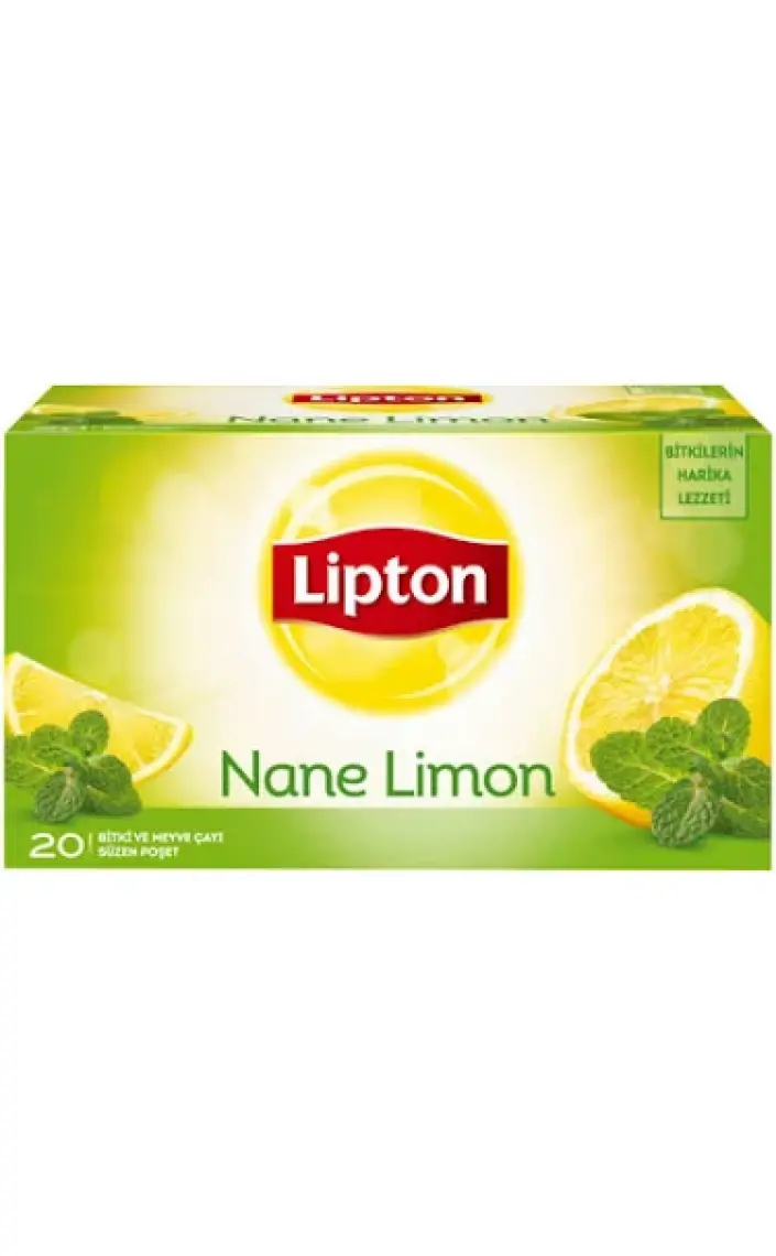 Lipton Bardak Poşet Bitki Ve Meyve Çayı Nane Limon 20'Li