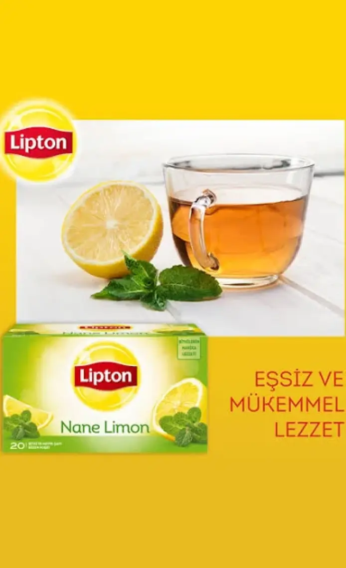 Lipton Bardak Poşet Bitki Ve Meyve Çayı Nane Limon 20'Li