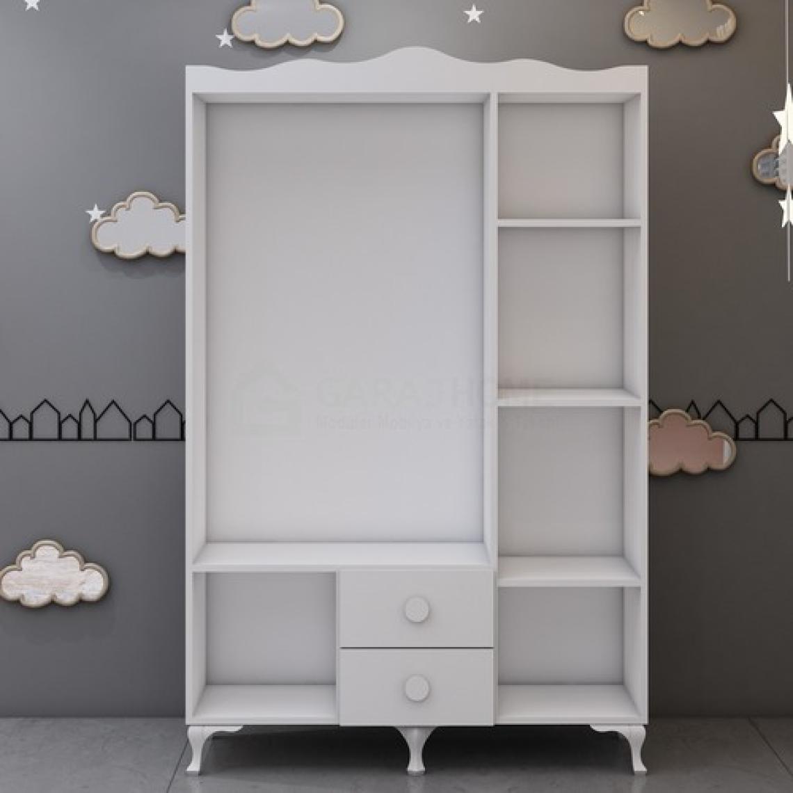 Garaj Home 3 Kapaklı Dolap + Şifonyer