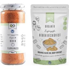 OG natural Organik Bebek Tarhanası ve Organik Bebek Bisküvi seti +6 Ay