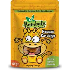 Bambala Bebekler için Organik Tam Buğday Unu ve Meyve İçeren Hassas Kurabiye 125 gr (12 Aydan İtibaren)