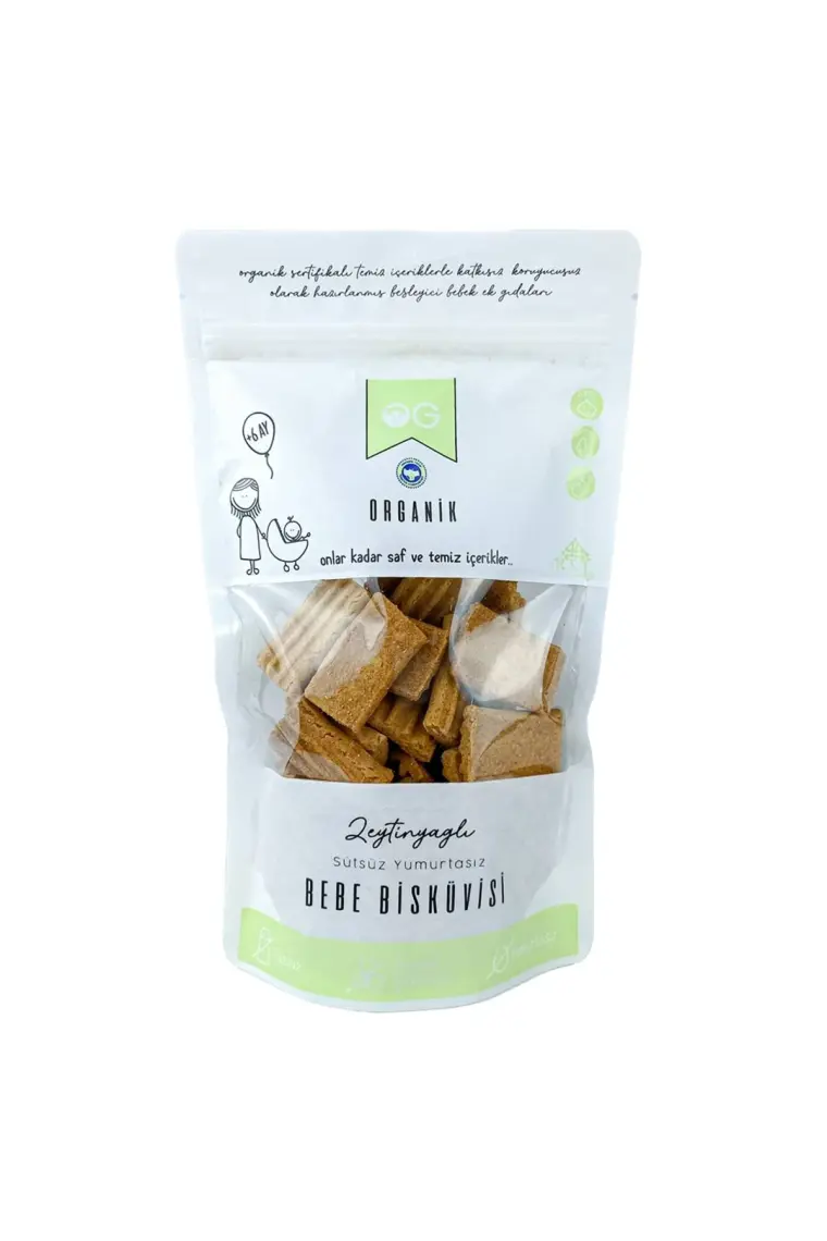 OG natural Organik Bebek Bisküvisi 300 Gr +6 Ay