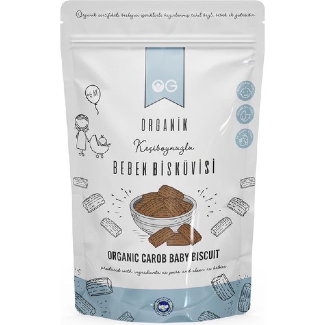 OG natural Organik Keçiboynuzlu Bebek Bisküvisi ve Keçiboynuzlu Bebek Bisküvi tozu seti