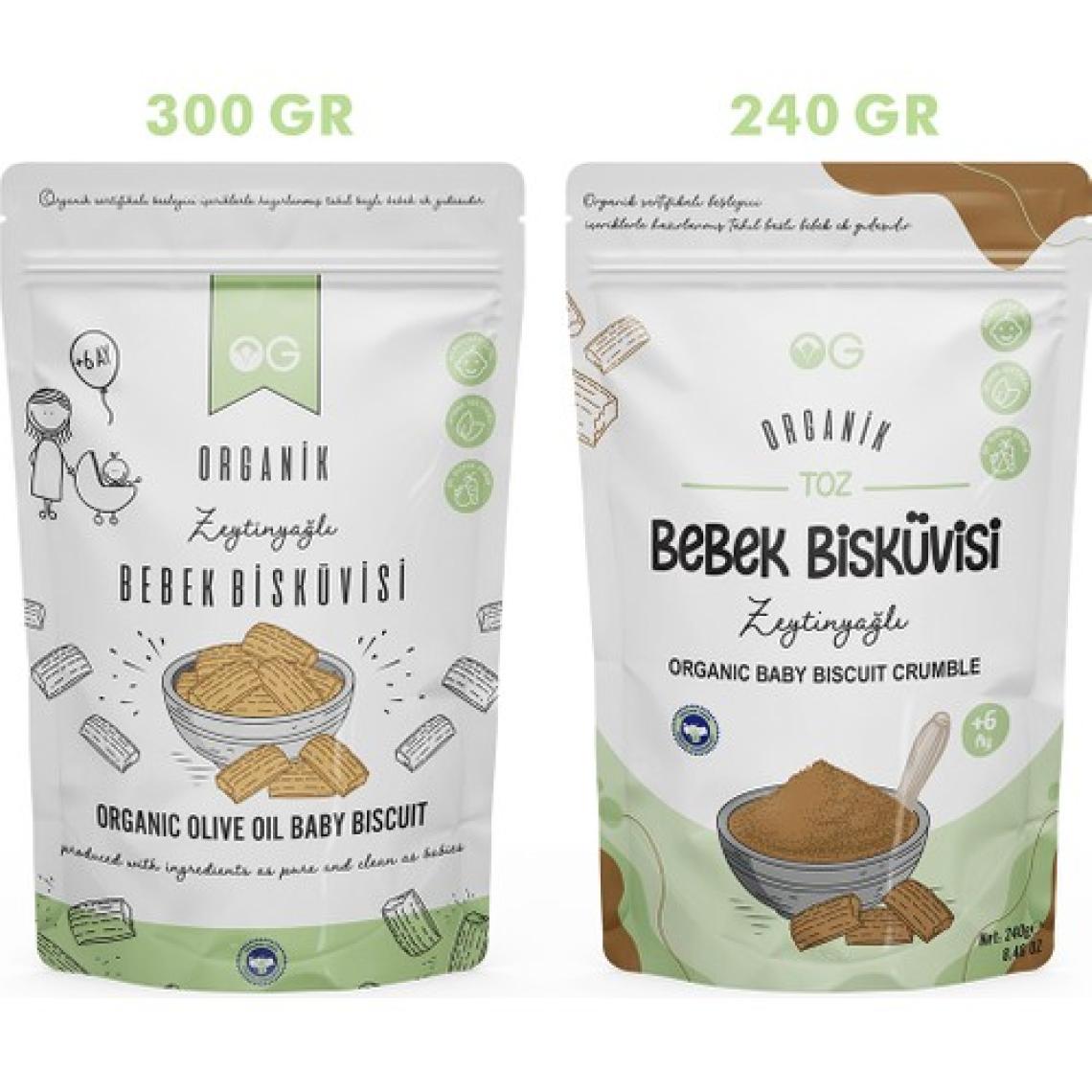 OG natural Organik Bebek Bisküvisi ve Bisküvi Tozu seti +6 Ay